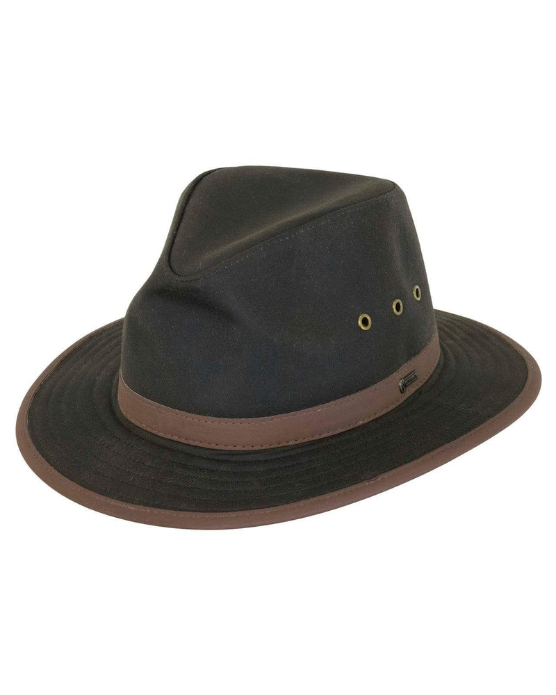 Madison Oilskin Hat - Brown
