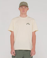 Competition S/S Tee - Ecru/Shadow Army