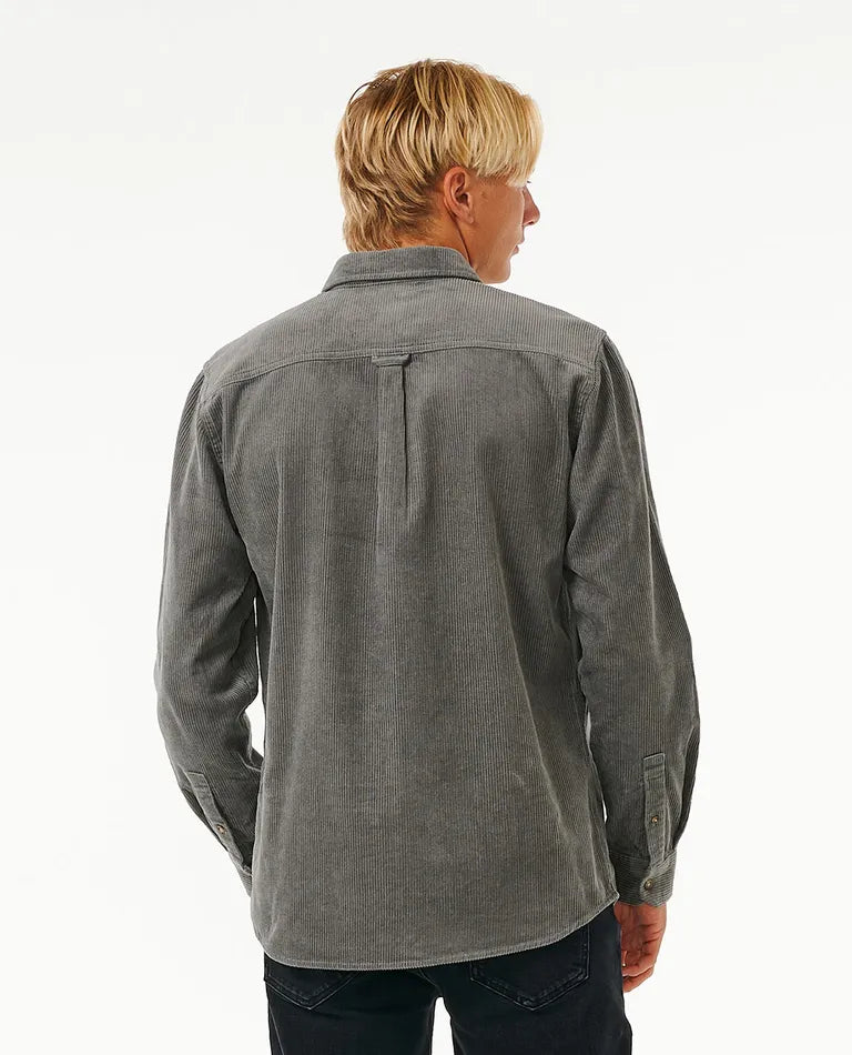 Classic Surf Cord L/S Shirt - Charcoal Grey
