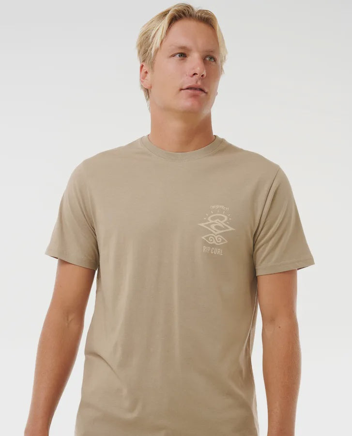 Search Icon Tee - Sand Dune