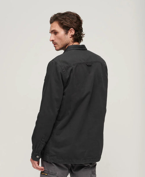 Canvas Workwear Overshirt - Black