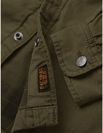 Canvas Workwear Overshirt - Chive Green