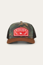 Wheatbelt Wool Trucker Cap - Camo/Choc