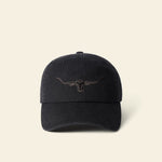 Longhorn Twill Cap - Black Wash