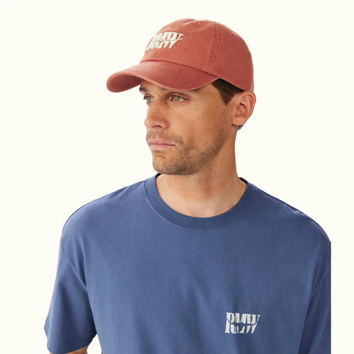 Heritage Twill Cap - Red/Orchre