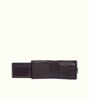 Wallet with coin pocket and tab - Black