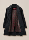 Vintage Wax Mac Coat - Navy