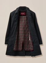 Vintage Wax Mac Coat - Navy