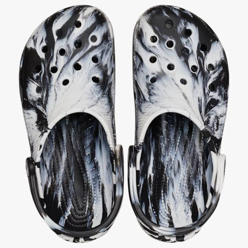 Classic Marbled Clog - White/Black