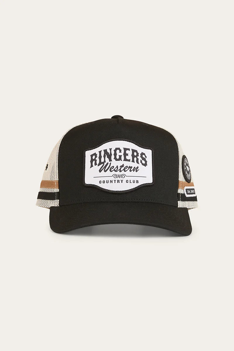 Country Club Deep Fit Trucker - Black