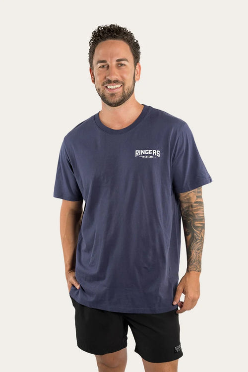 Squadron Loose Fit Tee - Washed Navy