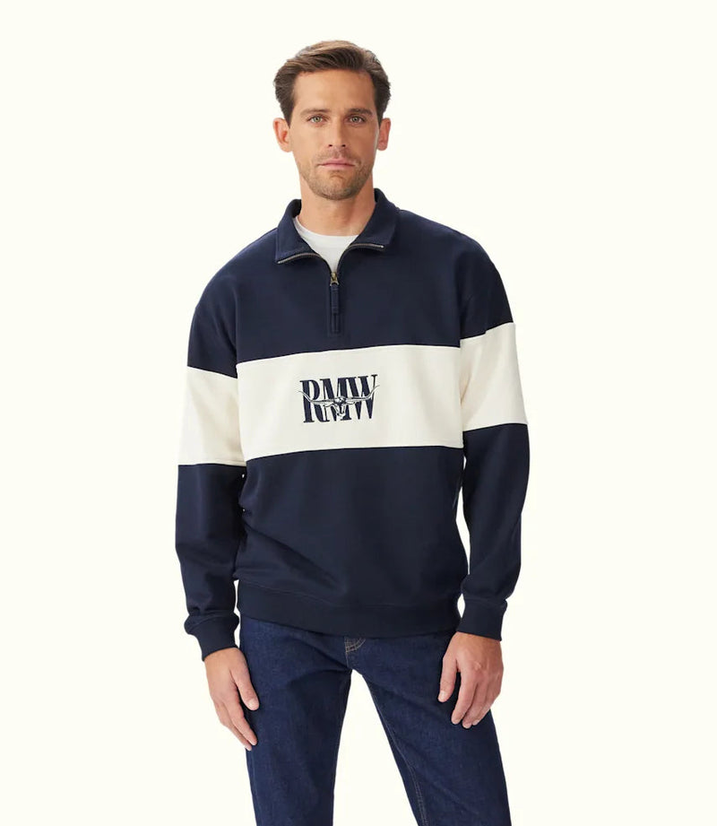 Heritage 1/4 Zip Sweatshirt - Navy