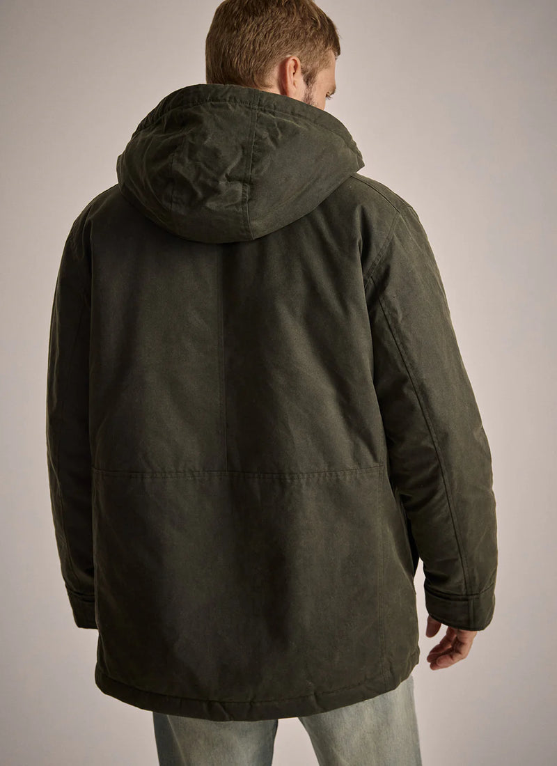 Vintage Wax Padded Anorak - Khaki