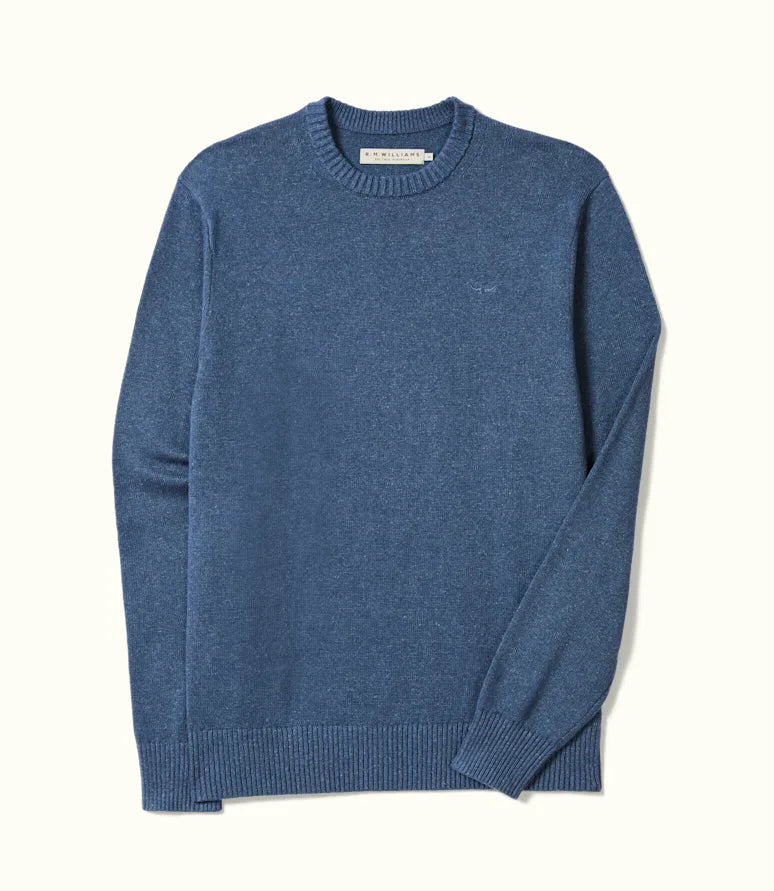 Howe Cotton Sweater - Mid Blue