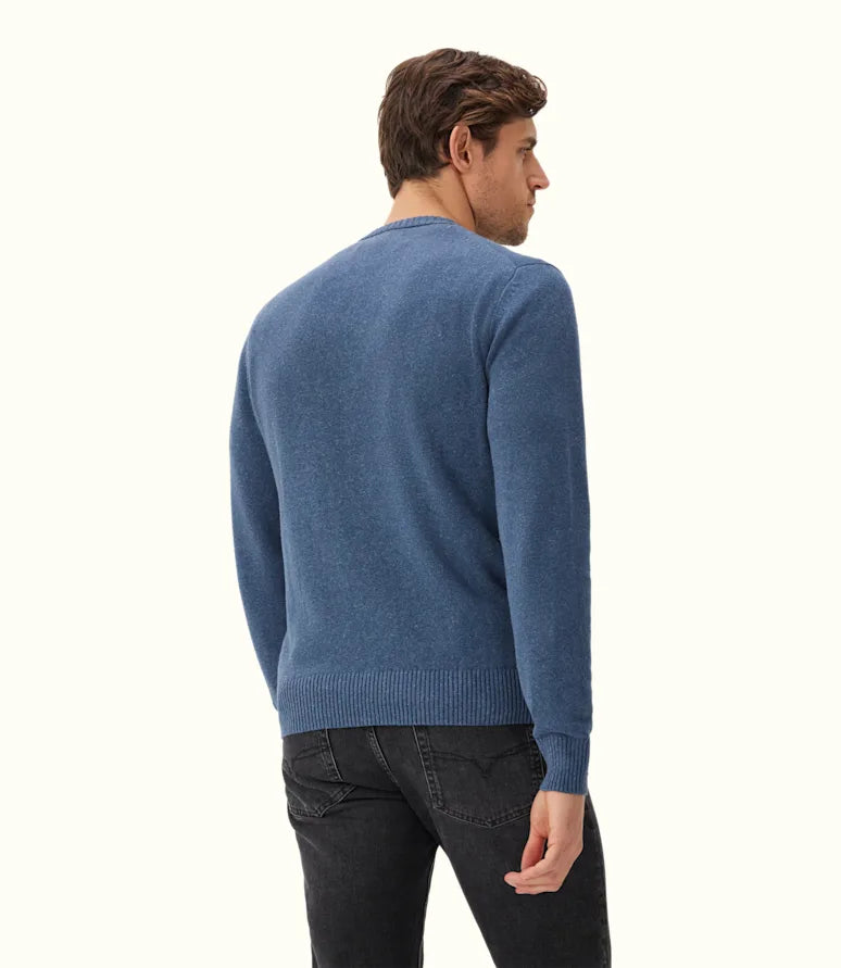 Howe Cotton Sweater - Mid Blue