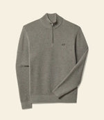 Moresby 1/4 Zip Merino Knit - Taupe