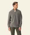 Moresby 1/4 Zip Merino Knit - Taupe
