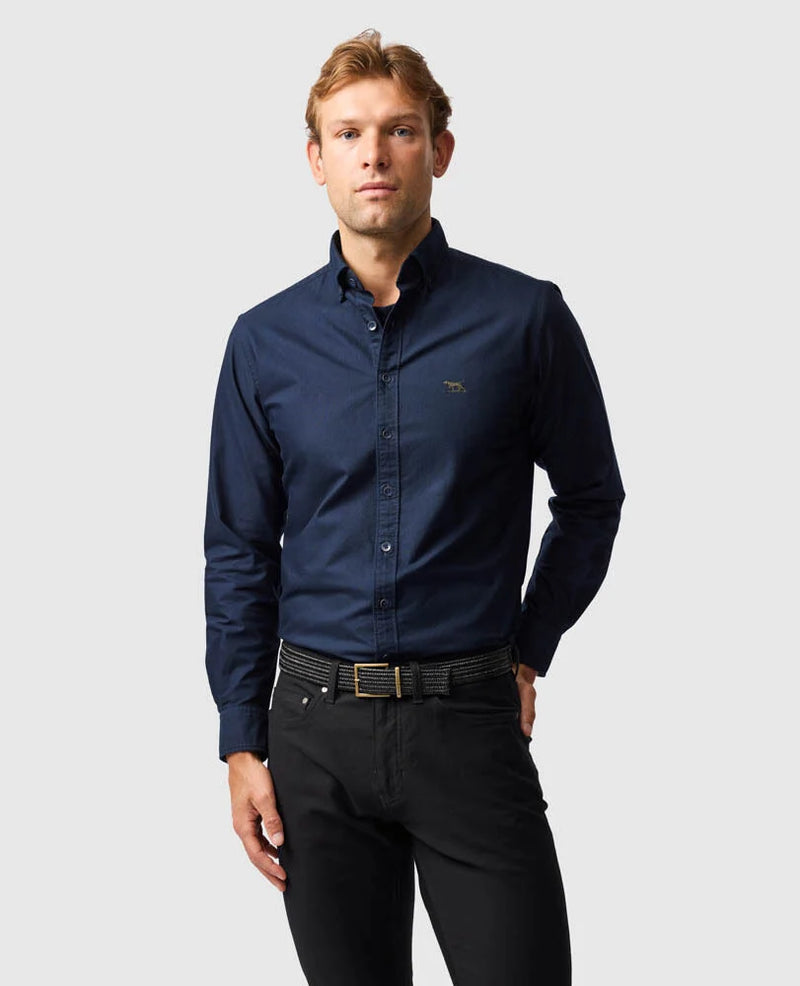 Gunn Oxford Sports Fit Shirt - Eclipse