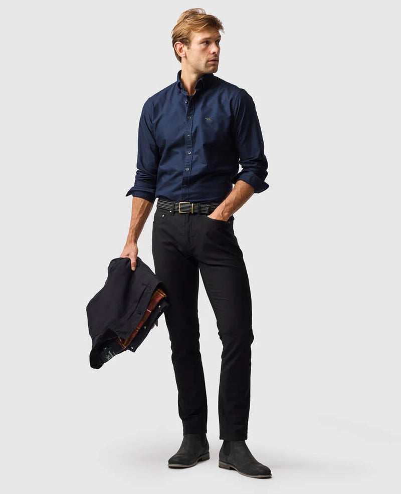 Gunn Oxford Sports Fit Shirt - Eclipse