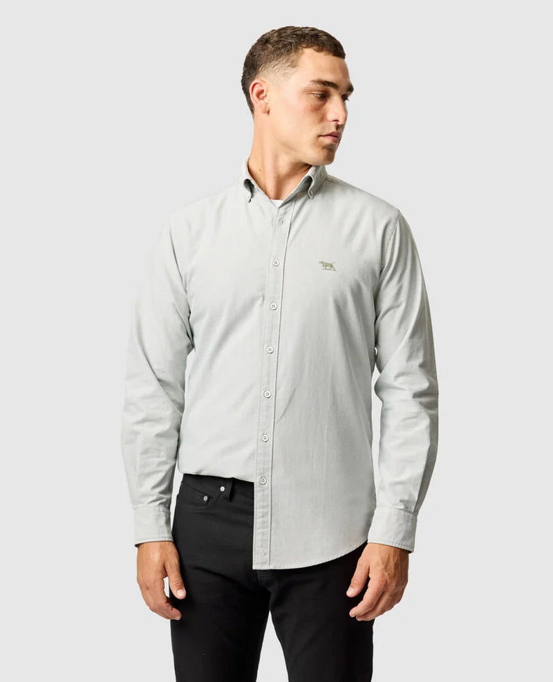 Gunn Oxford Sports Fit Shirt - Thyme