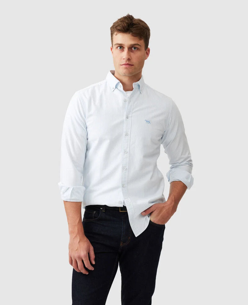 Gunn Oxford Stripe Shirt - Capri