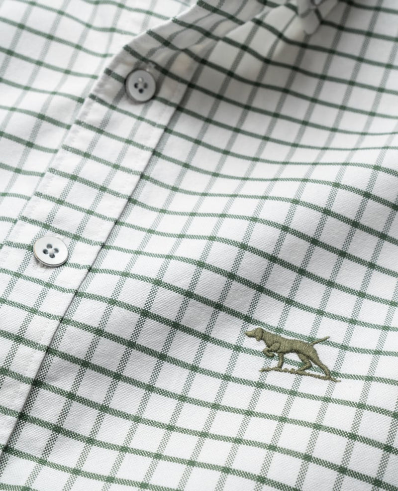 Gunn Check Oxford 3 - Fern