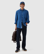 Clifton L/S Shirt - Mid Blue