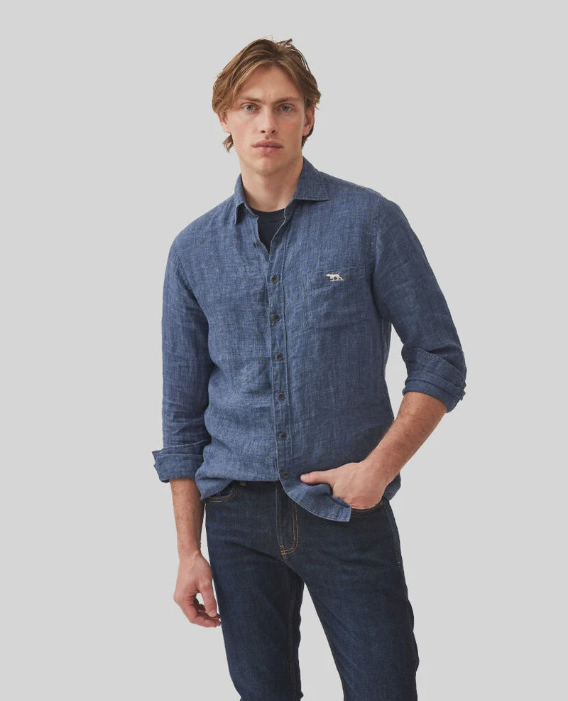 Coromandel 2 Linen Shirt - Marine