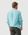 Coromandel Linen Shirt - Washed Teal
