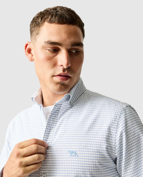 Gunn  Check Oxford 5 - Dusk Blue