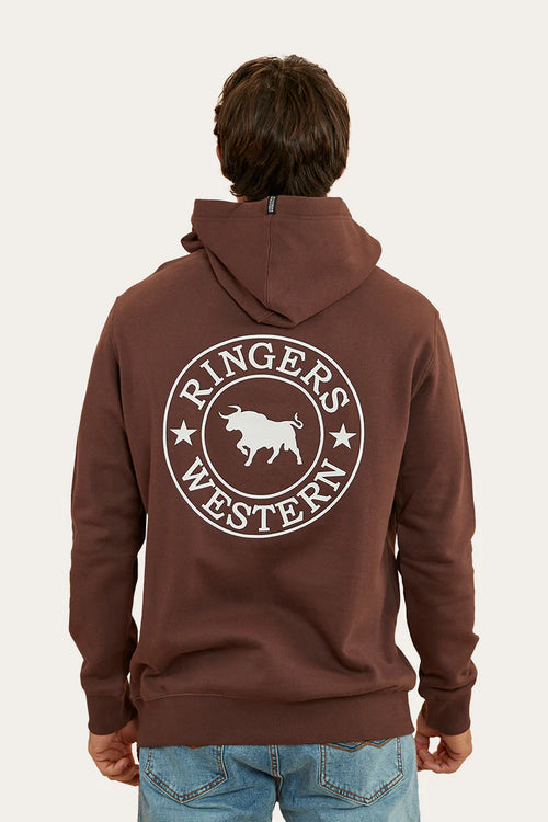Signature Bull Hoodie - Chocolate/Dark Sand