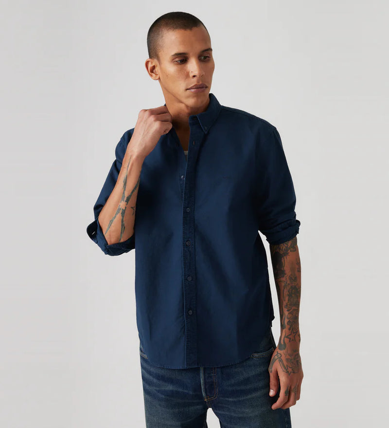 Authentic Button Down - Lucio Navy Blazer