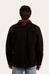 Riverglen Mens Overshirt - Washed Black