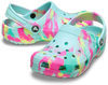 Kids' Classic Marbled Clog - Aquamarine/Multi