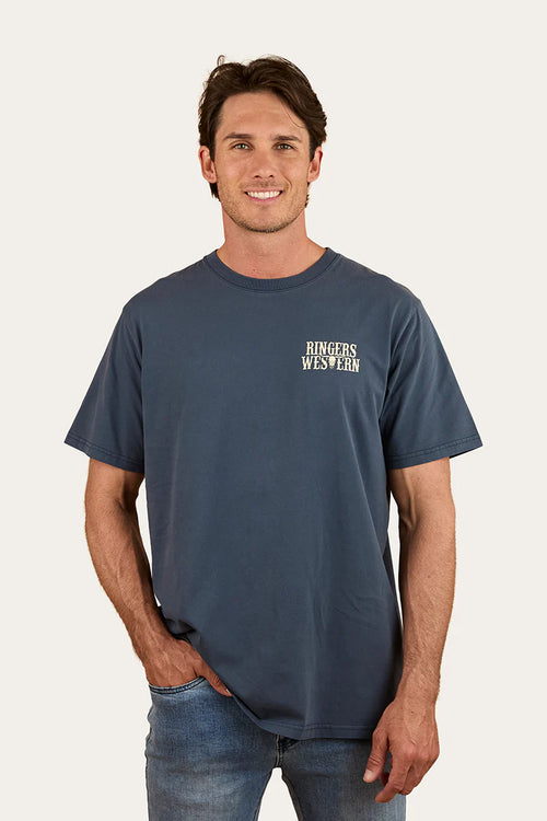 Poster Tee - Washed Navy