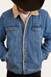 Milawa Mens Jacket - Mid Wash Blue
