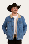 Milawa Mens Jacket - Mid Wash Blue