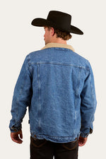 Milawa Mens Jacket - Mid Wash Blue