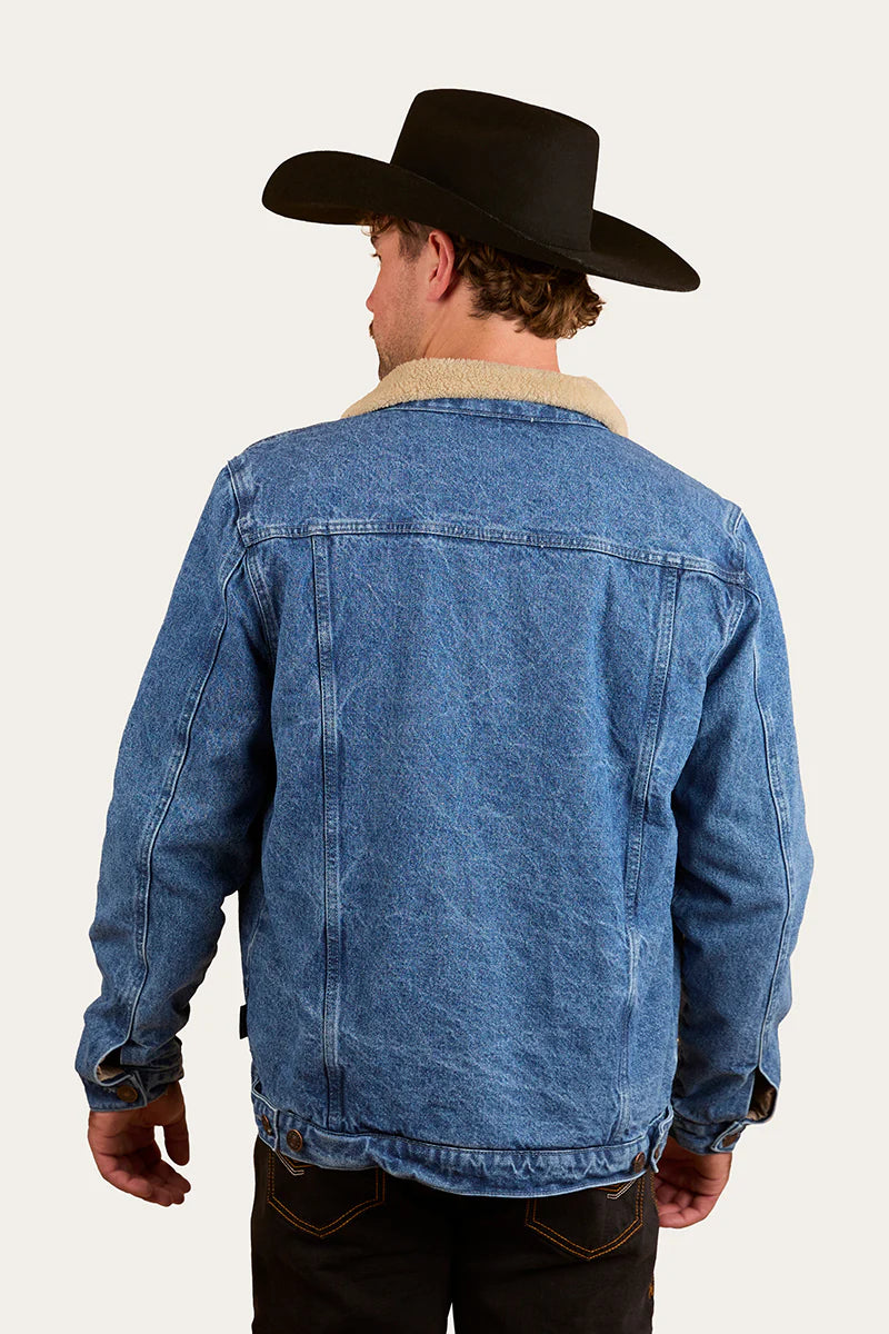 Milawa Mens Jacket - Mid Wash Blue