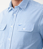 Bourke Shirt -White Blue