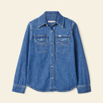 Cloudbuster Denim Shirt - Mid Indigo Wash