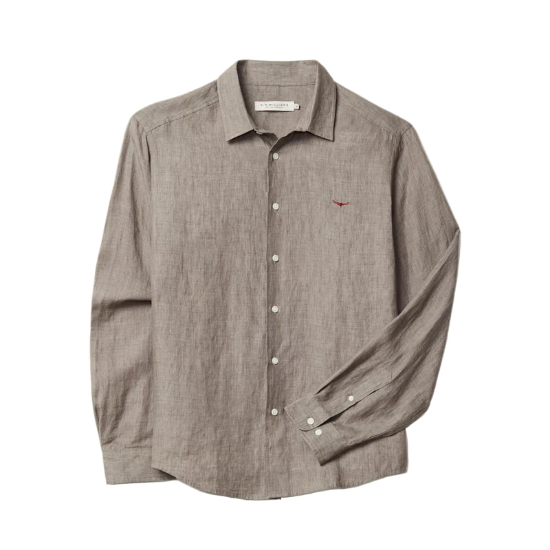 Newman Classic Linen Shirt - Fatigue