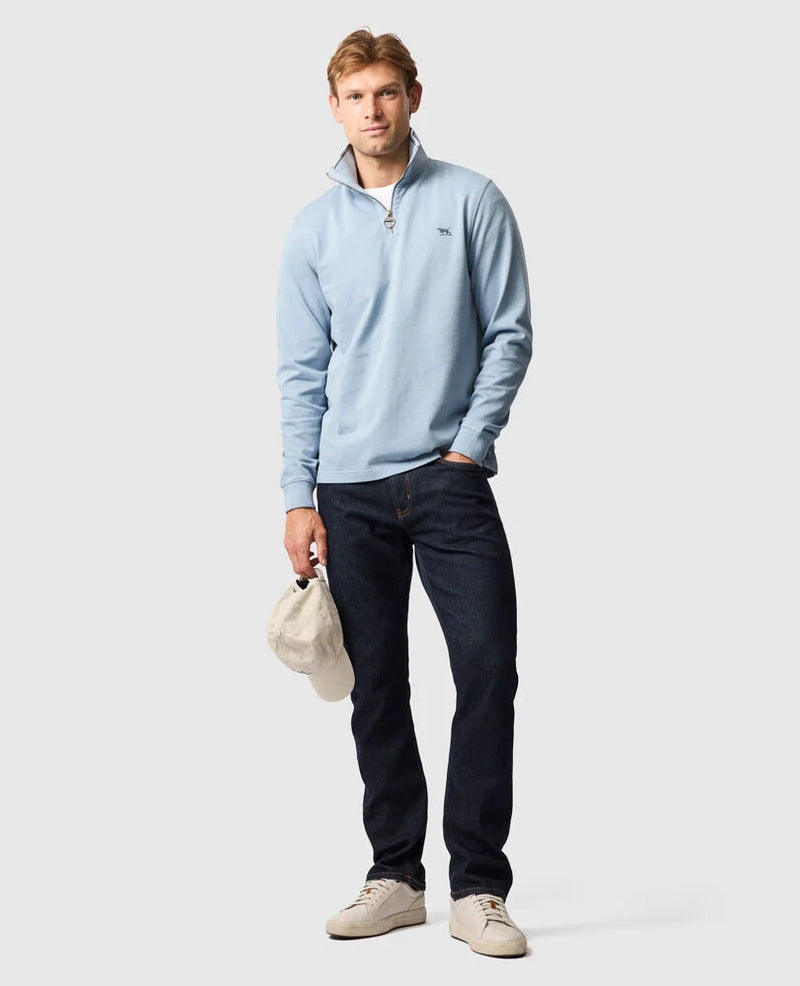 Gunn 14oz 1/4 Zip Sweat - Arctic