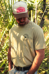 Signature Bull Loose Fit Tee - Pale Olive/Military