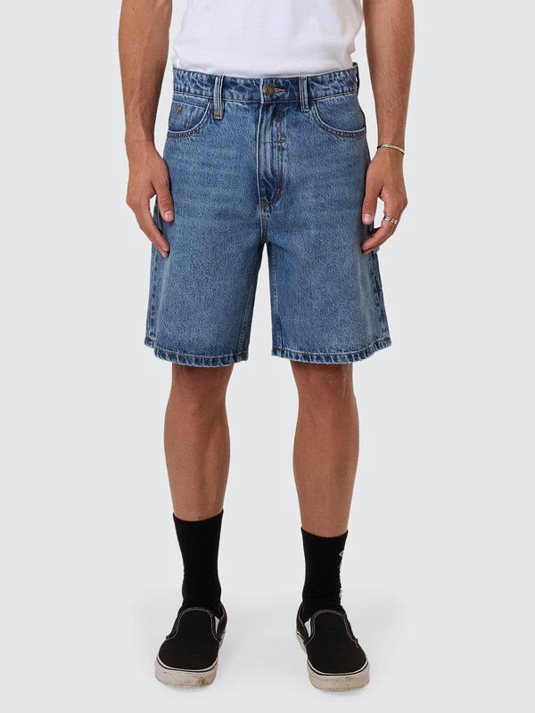 Slacker Denim Short - Stoned Blues