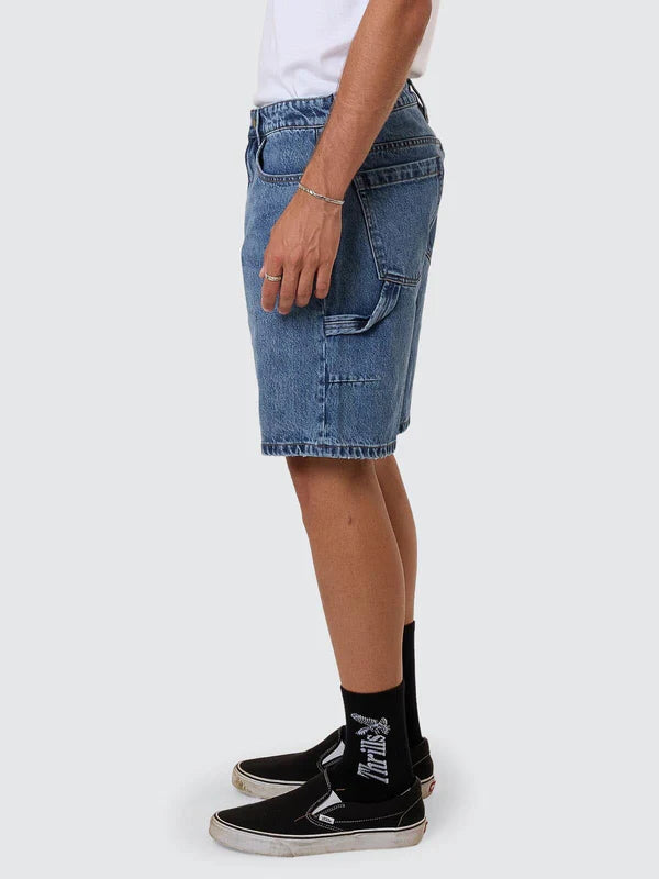Slacker Denim Short - Stoned Blues