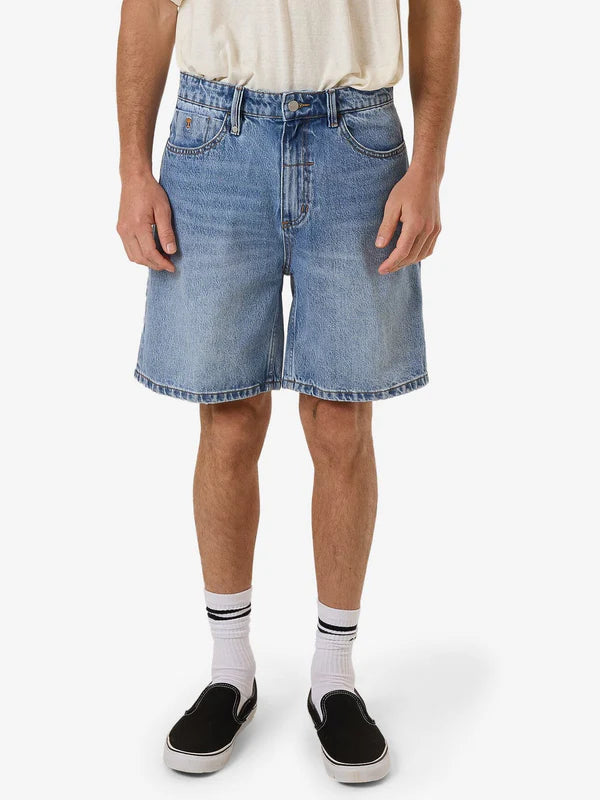 Slacker Denim Short - Ether Blue