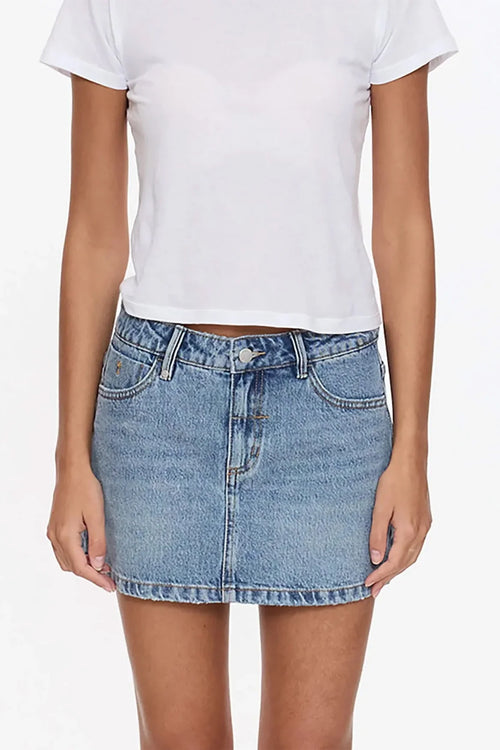 Sophie Mid Rise Mini Skirt - Rustic Fade