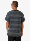 Heavy Times Stripe Merch Fit Tee - Light Petrol