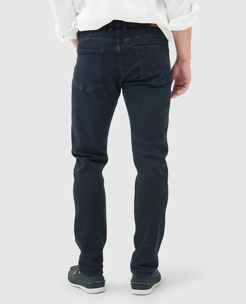 Weston Straight Leg Italian Denim - Blue Black